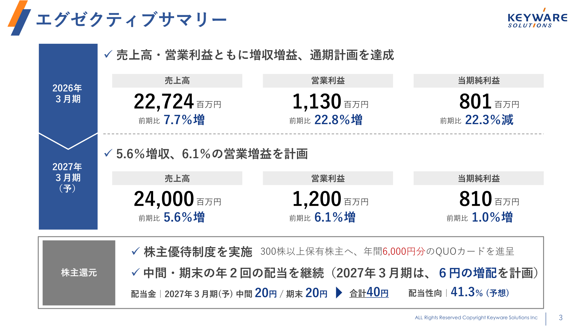 エグゼクティブサマリー