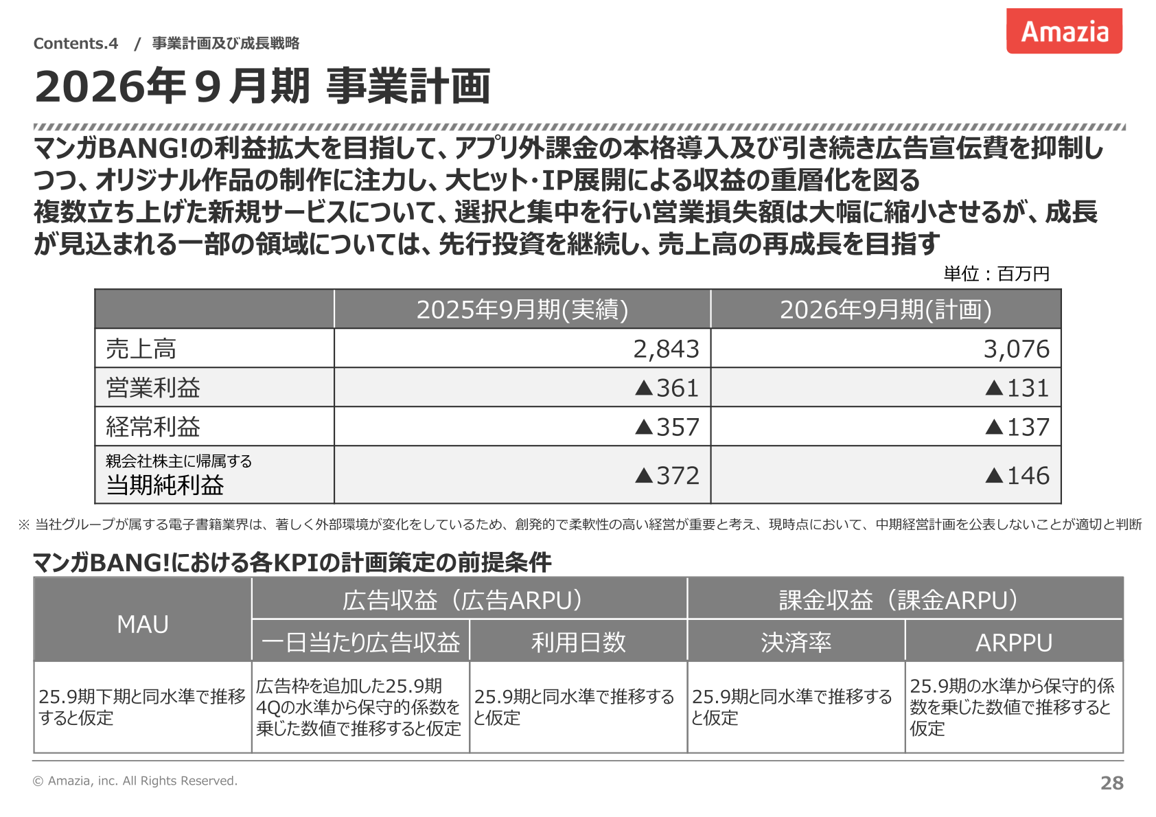 2026年9月期事業計画