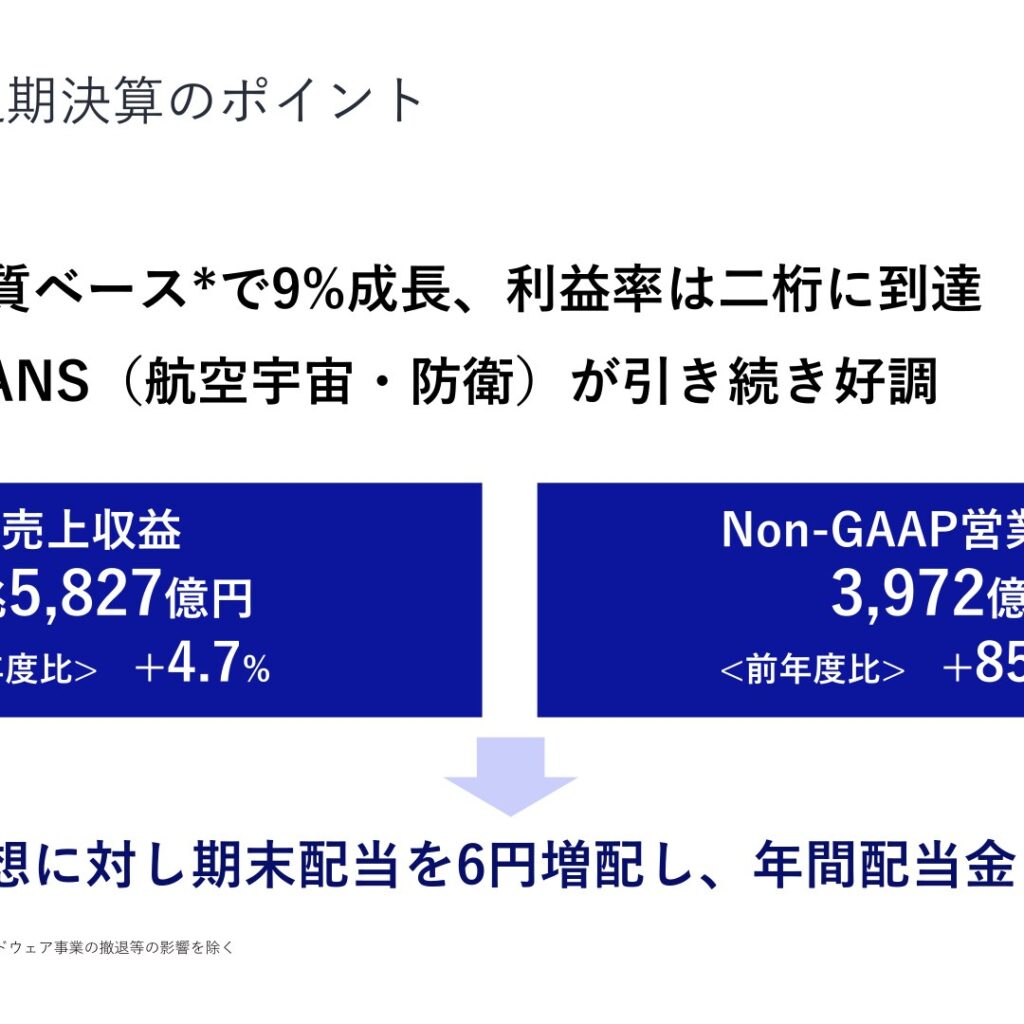 NEC、2026年3月期通期は売上収益3兆5,827億円・Non-GAAP営業利益3,972億円で増収増益 年間配当は38円に増配