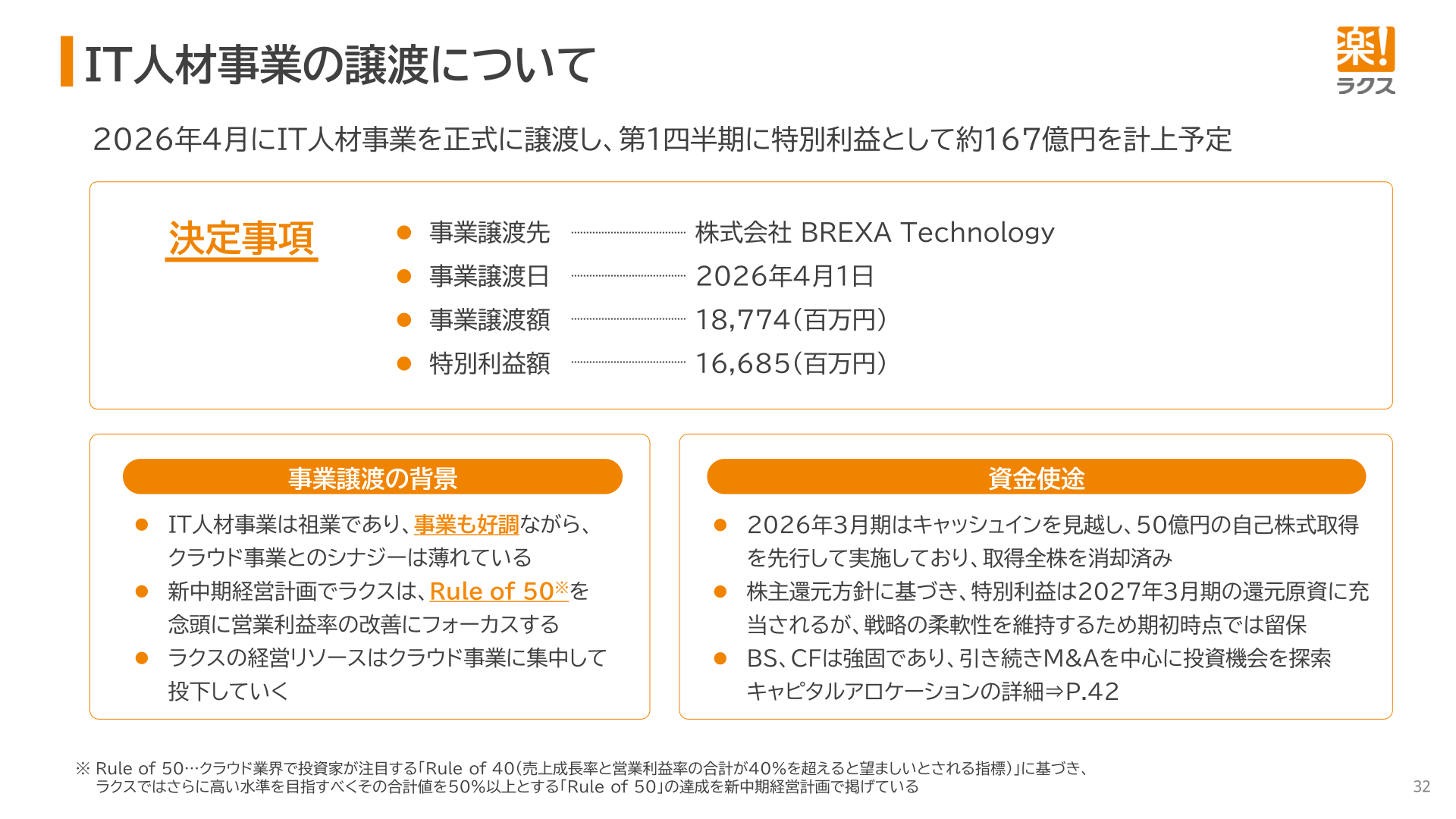 IT人材事業の譲渡について