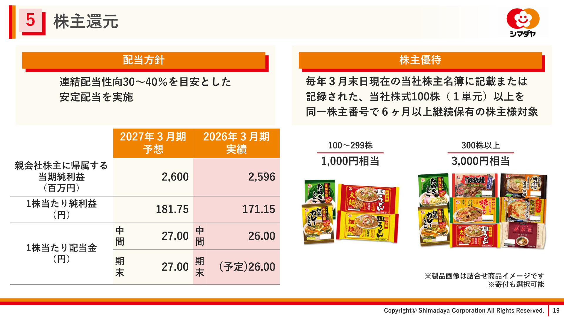 株主還元・株主優待
