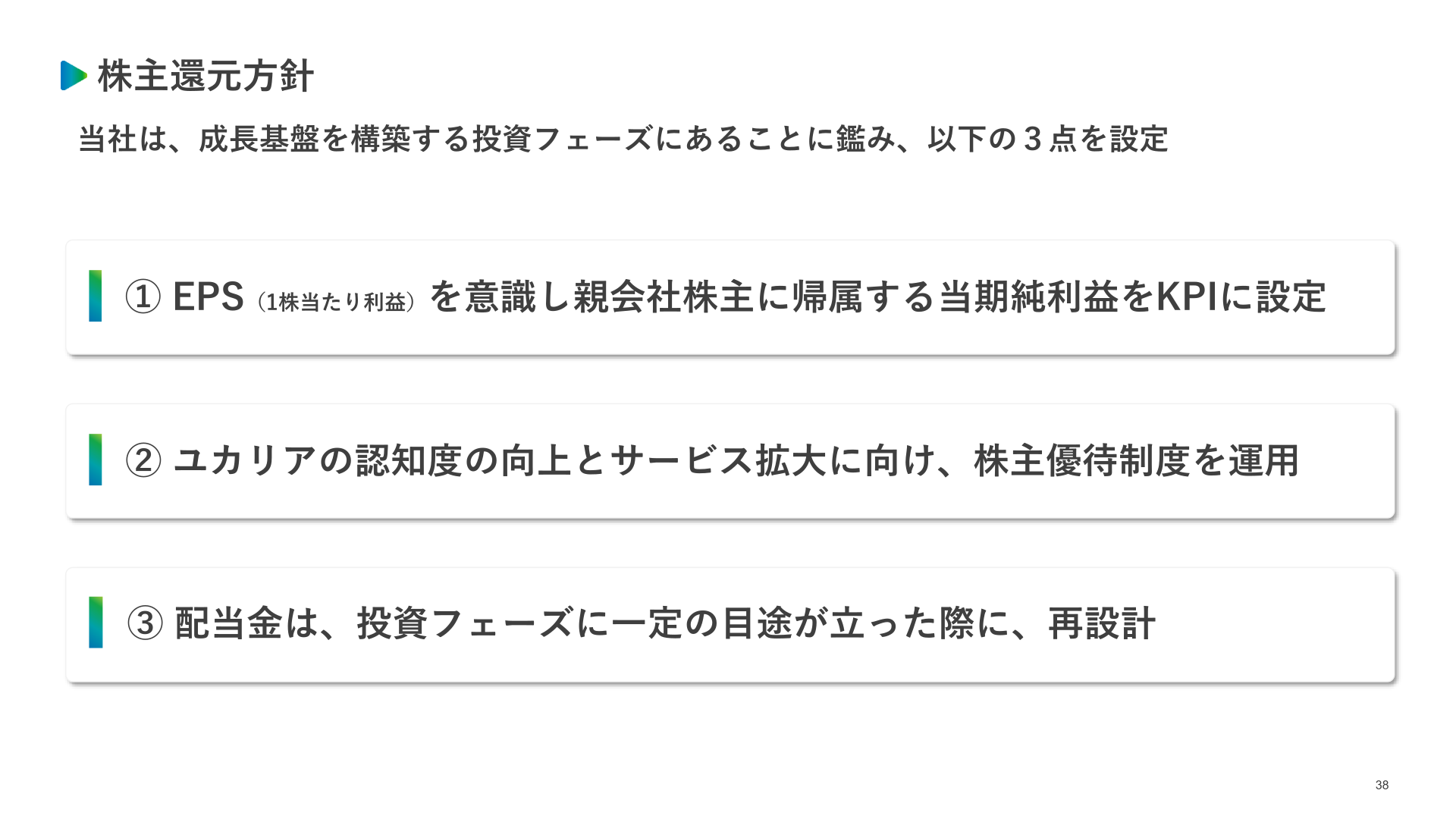 株主還元方針