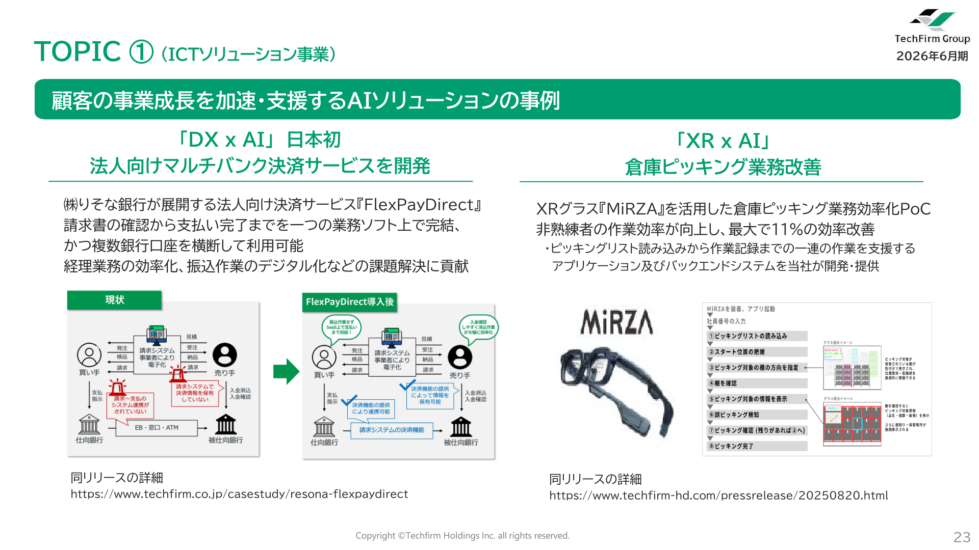 TOPIC①(ICTソリューション事業)