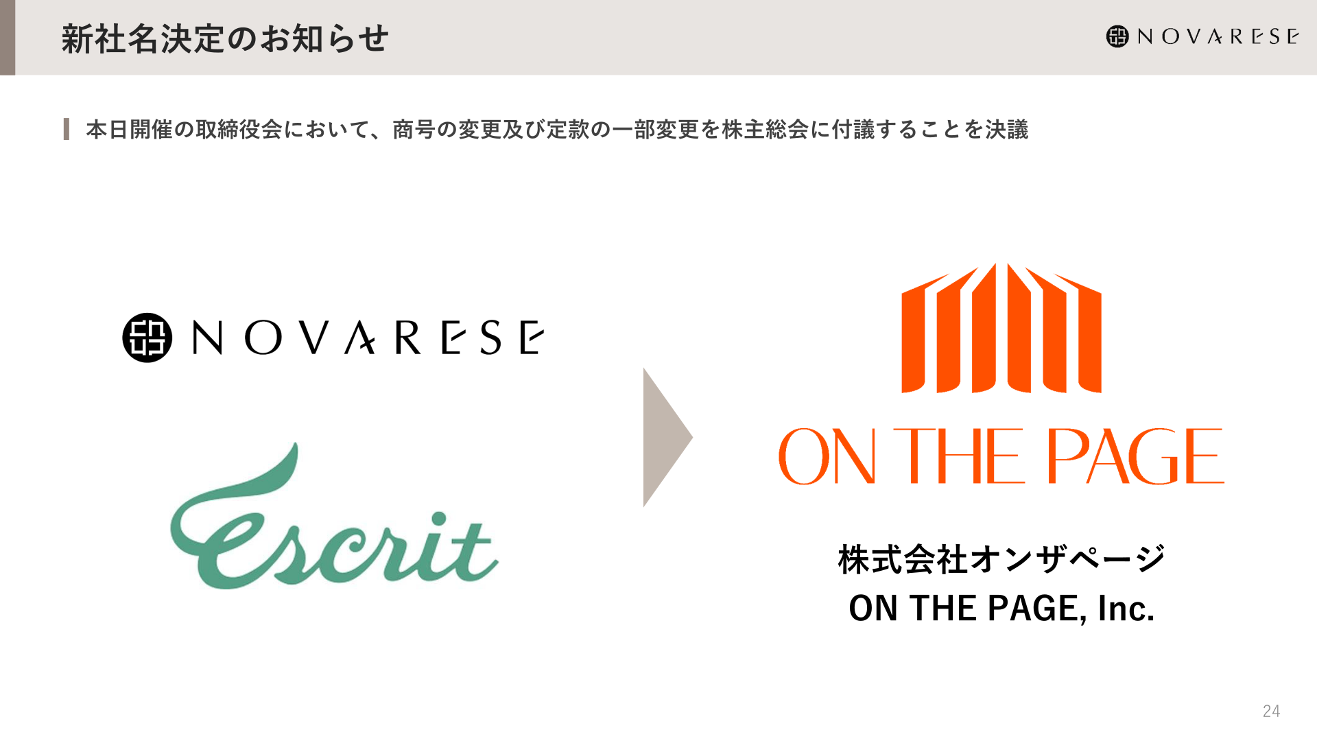 新社名決定のお知らせ
