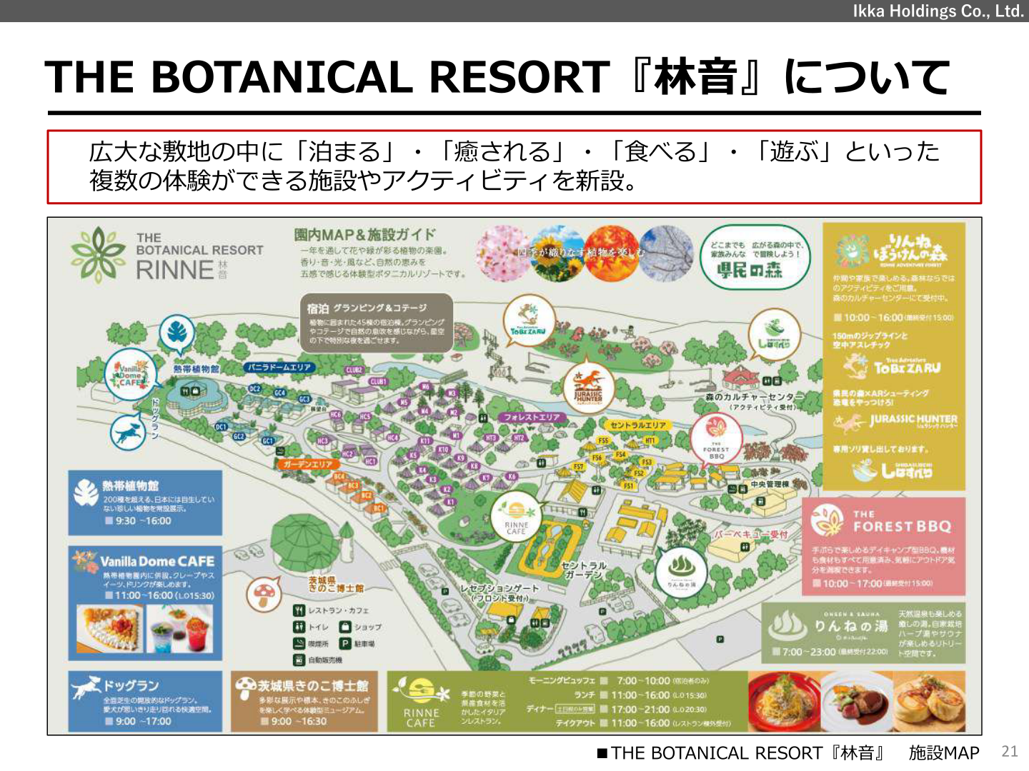 THE BOTANICAL RESORT『林音』施設MAP