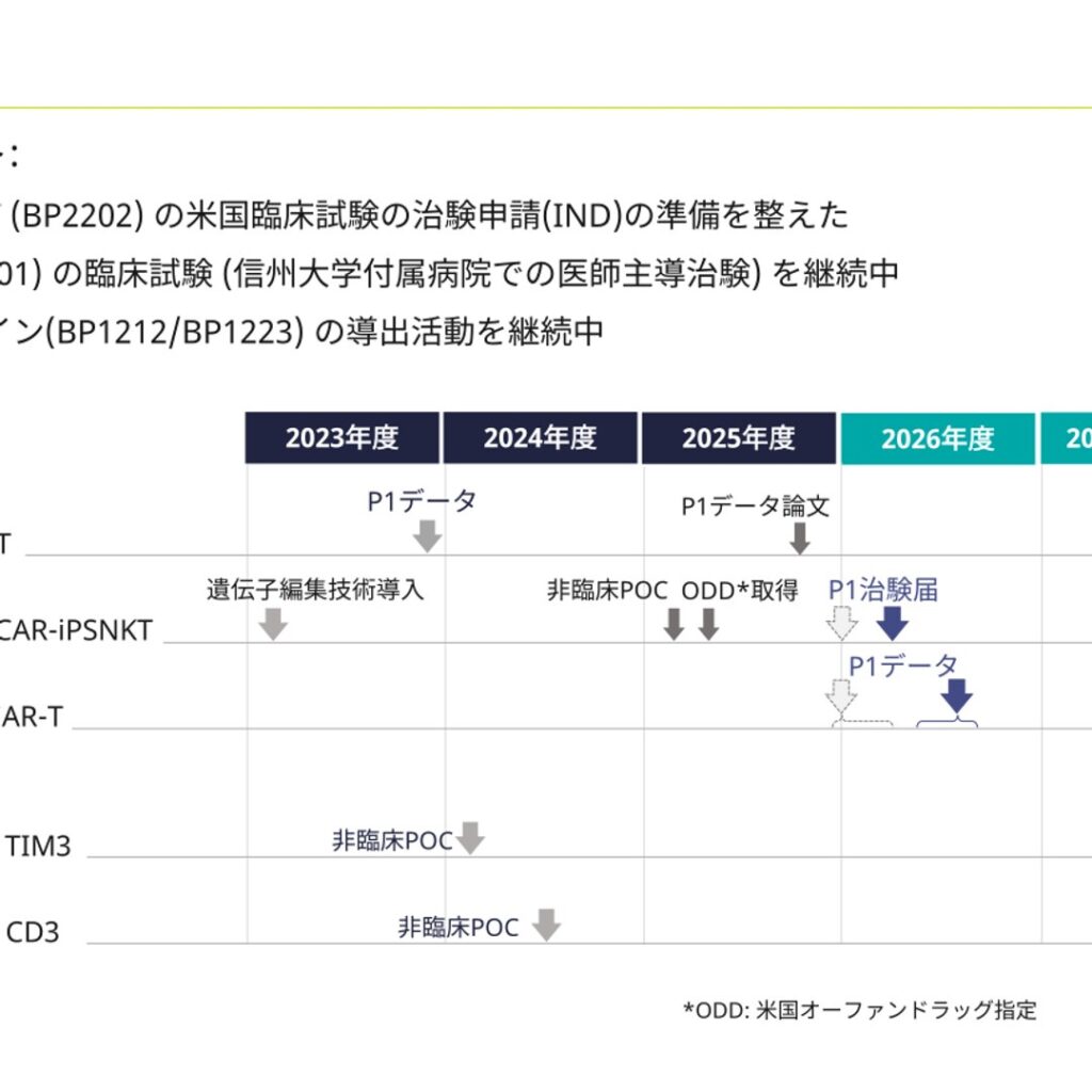 ブライトパス・バイオ、2026年3月期は当期純利益△1,304百万円　BP2202米国治験IND準備完了