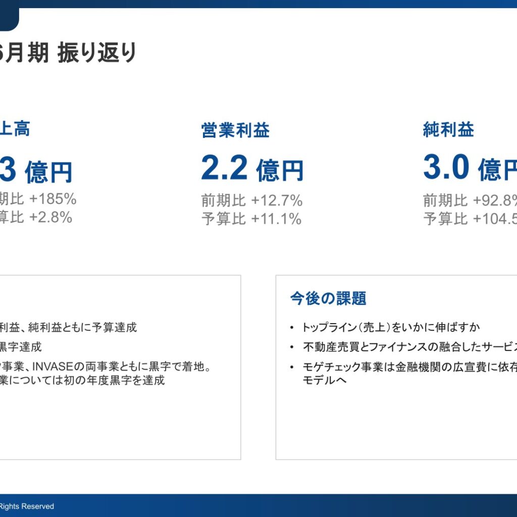 MFS、2026年6月期は増収増益　INVASE事業が初の黒字化を達成