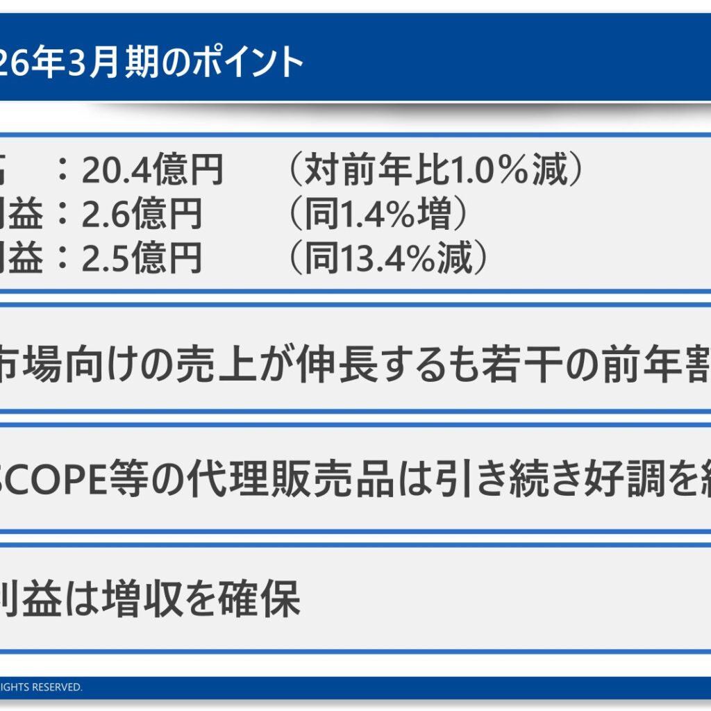 ジーダット、2026年3月期は営業増益も経常・純利益は減少