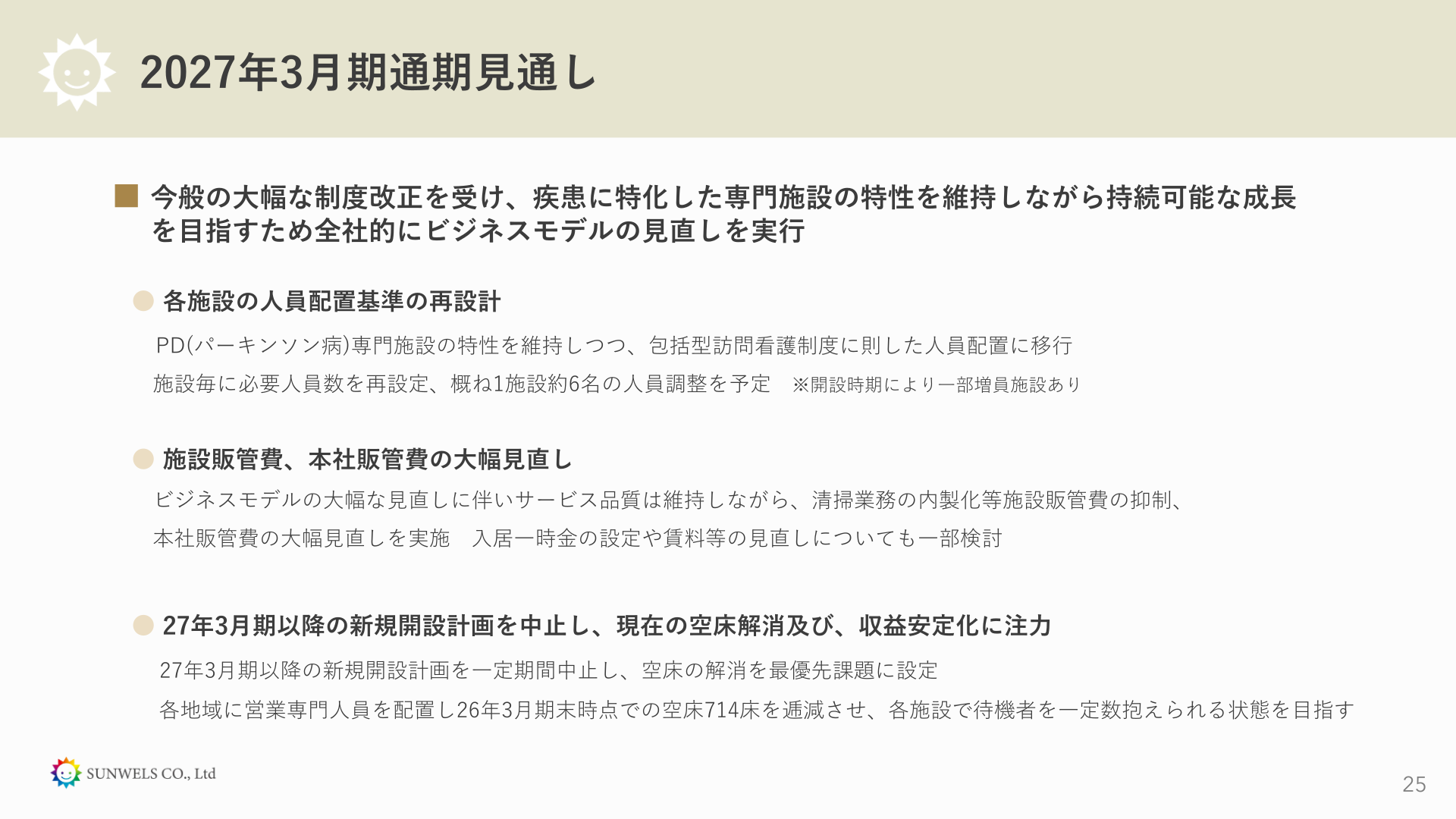 2027年3月期通期見通し(ビジネスモデルの見直し施策)